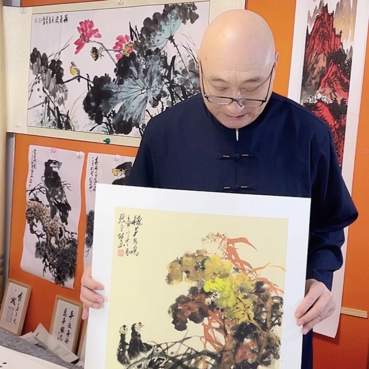 国画张圣敏先生纯手绘作品