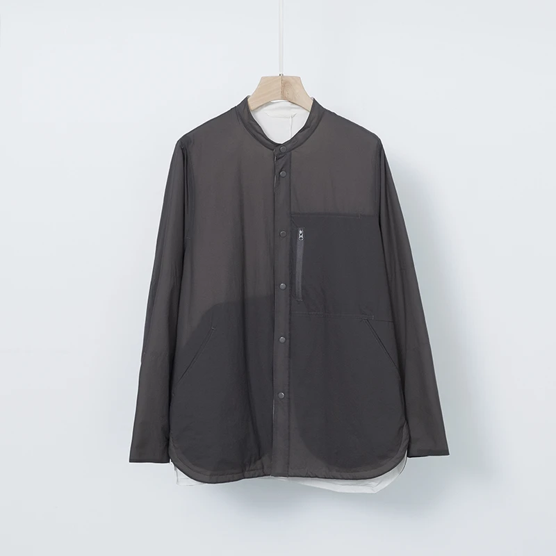 两面穿撞色轻薄棉服