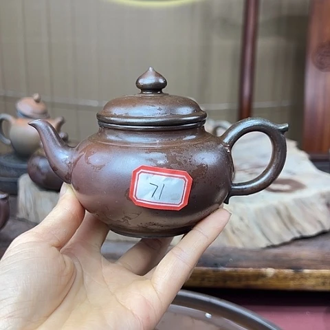 庆***丰戬谷龙窑坭兴陶柴烧壶71