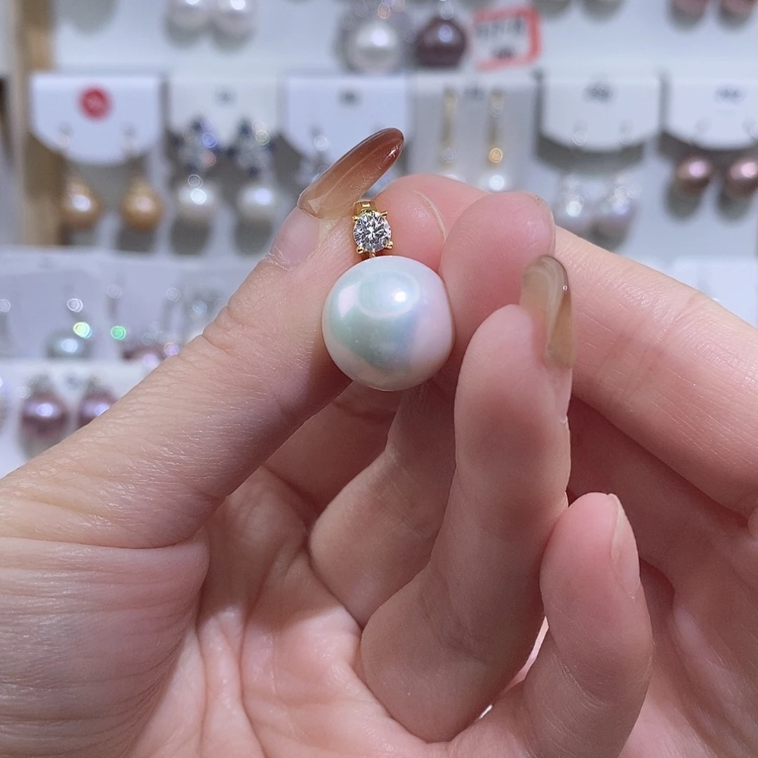 *****吊坠(赠链)银S925镶嵌淡水珍珠w14