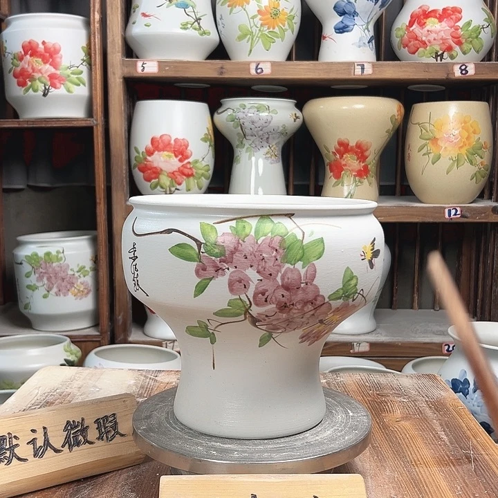 摆件口22紫藤陶瓷陶瓷新款