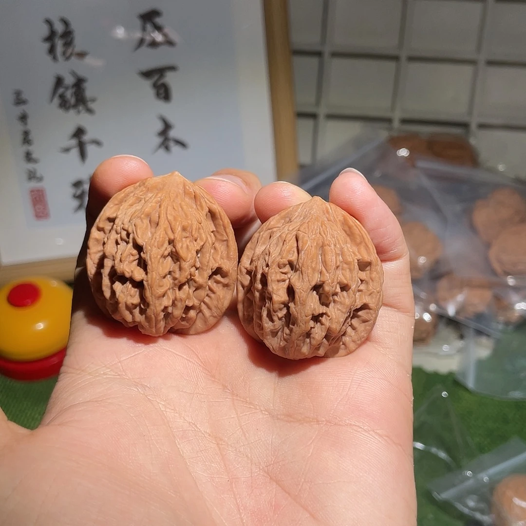 文玩核桃把件37货头麦穗虎头