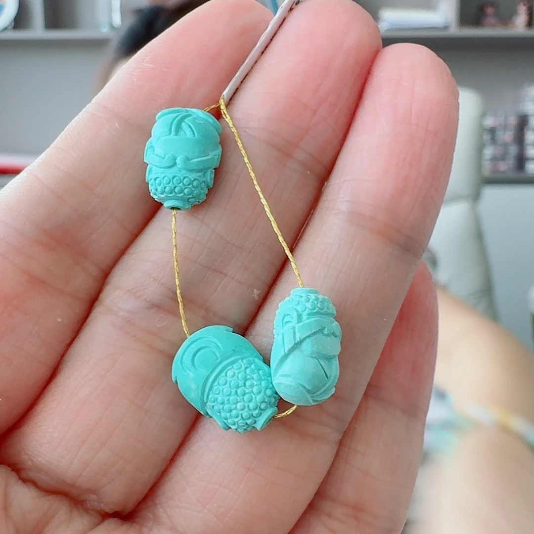 未镶嵌绿松石珠宝奇石