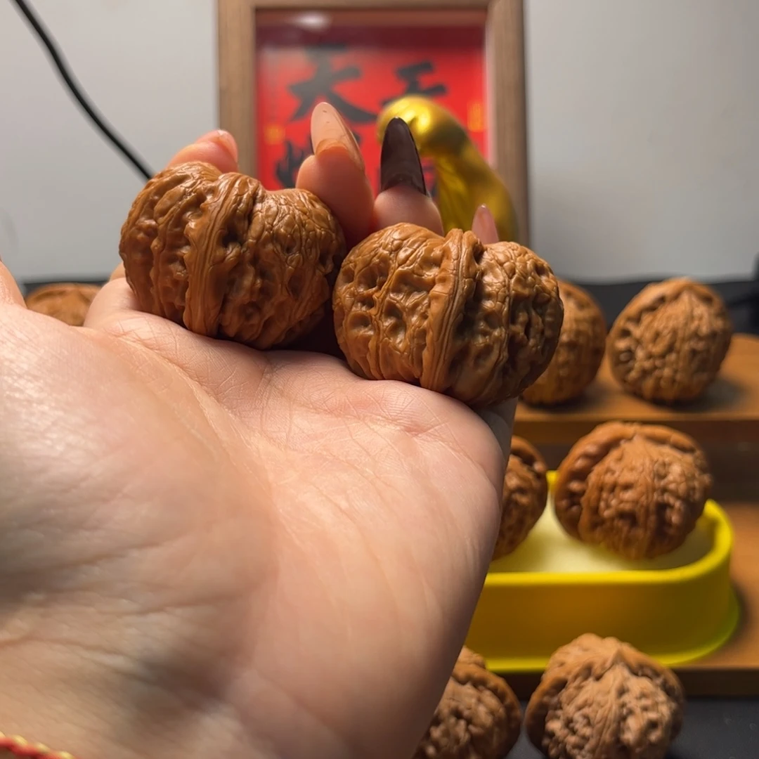 文玩核桃把件元宝43修打底