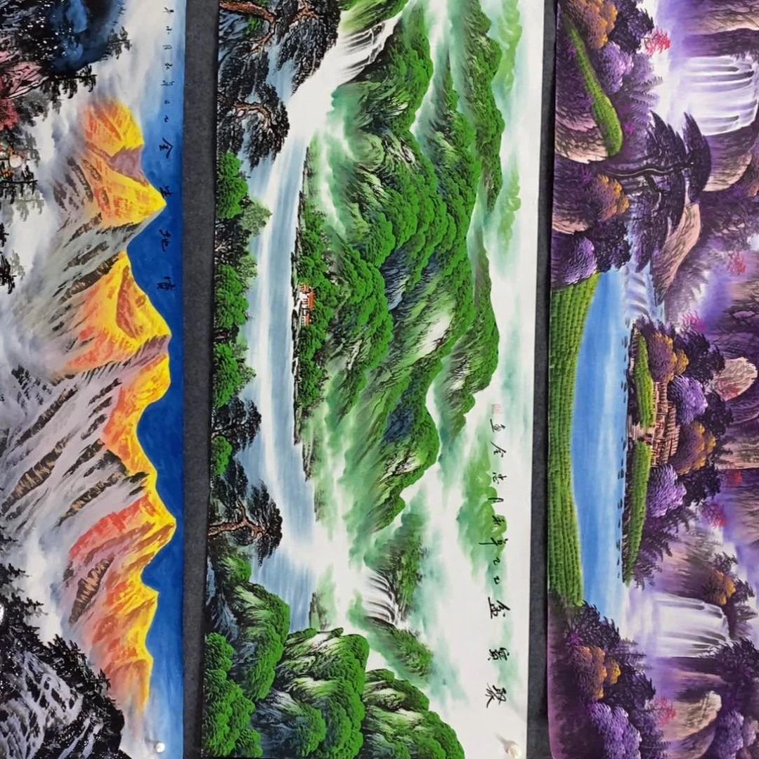 国画玄*尺寸180✖️70小六尺精品青山绿水