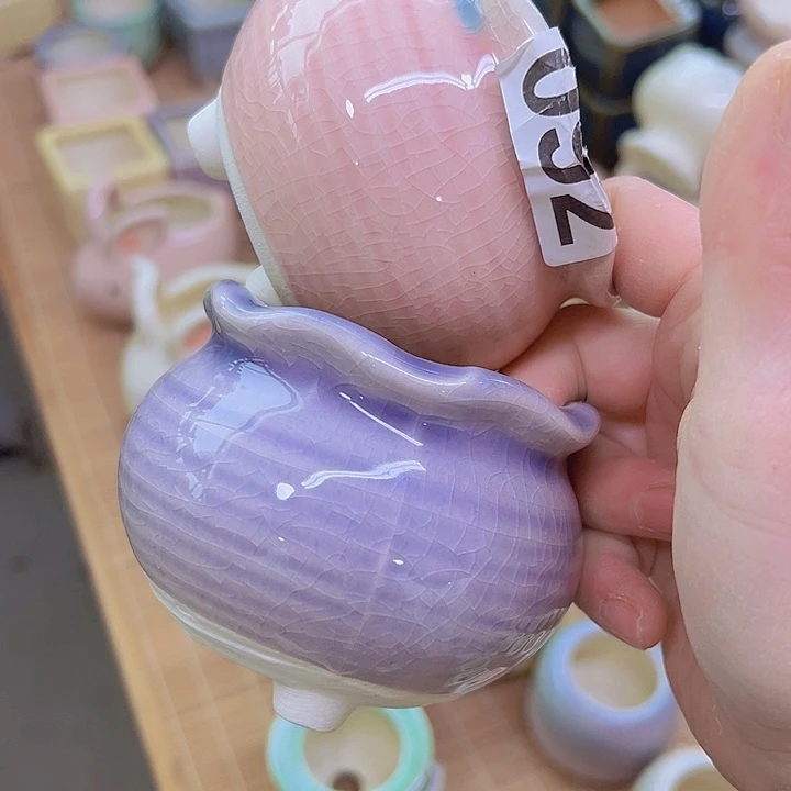 红陶陶瓷花盆当场满12包邮