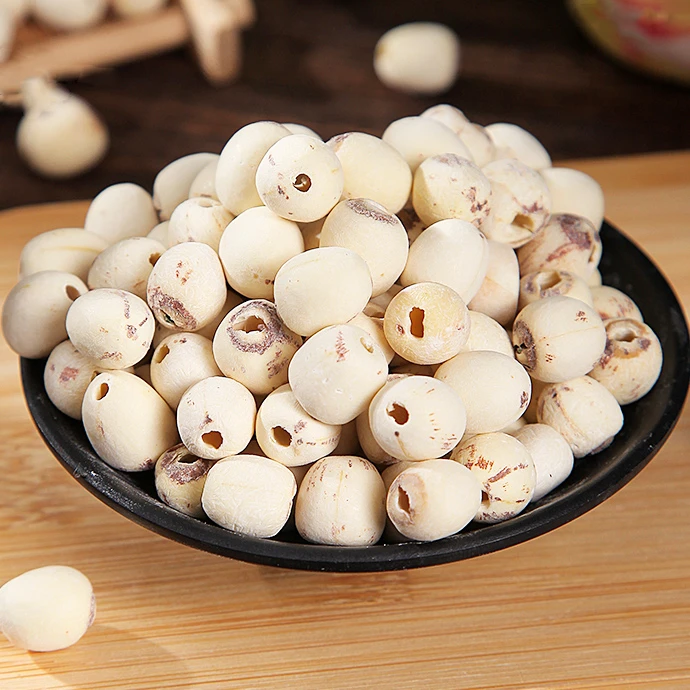 莲子天然去芯新货白莲子磨皮去通芯250g微山湖