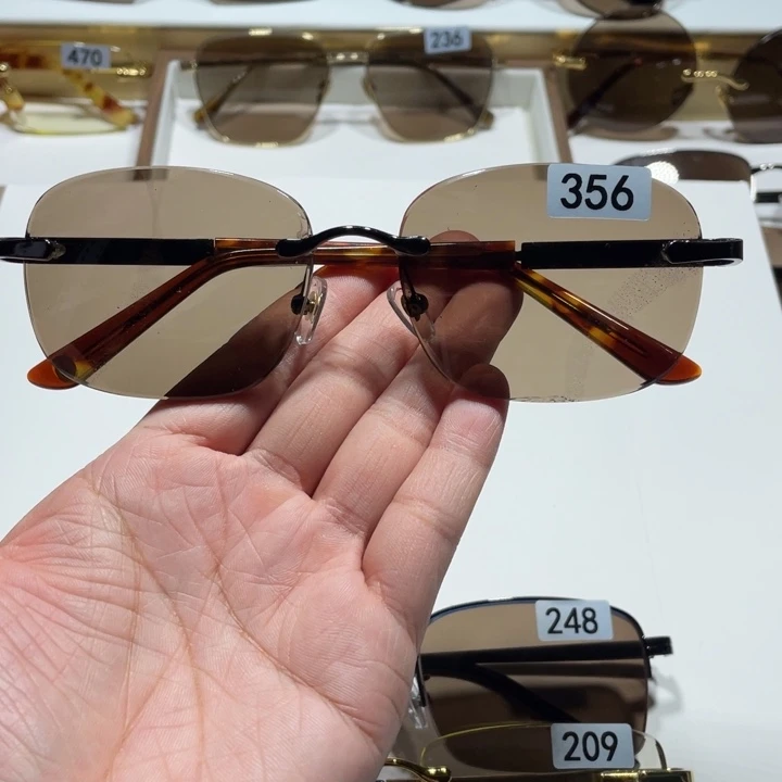 茶水晶大方圆款 356