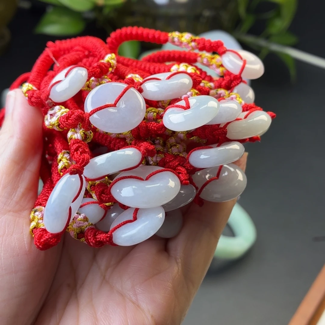 翡翠未镶嵌颈饰翡翠手绳