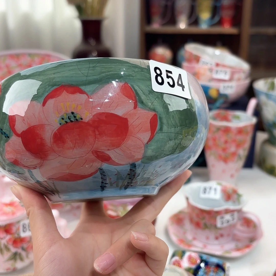 景德镇手绘高温釉下彩陶瓷茶具