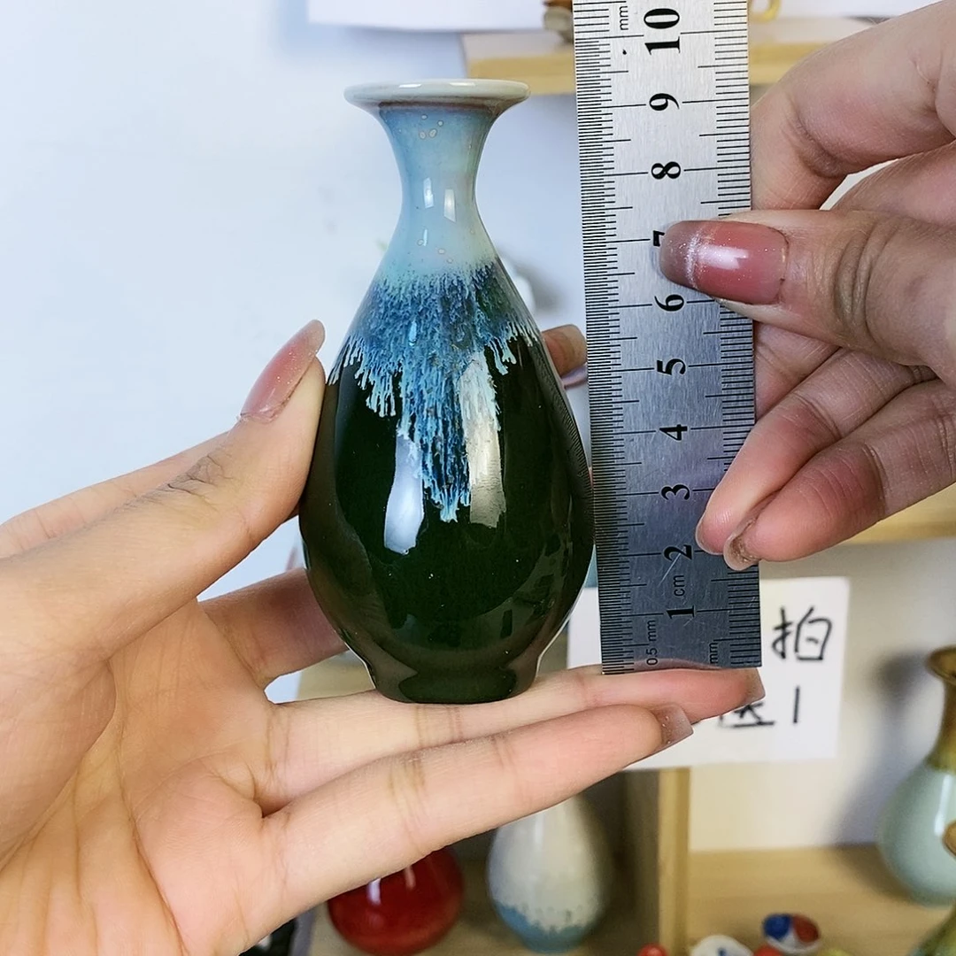 摆件景德镇高温陶瓷小花瓶