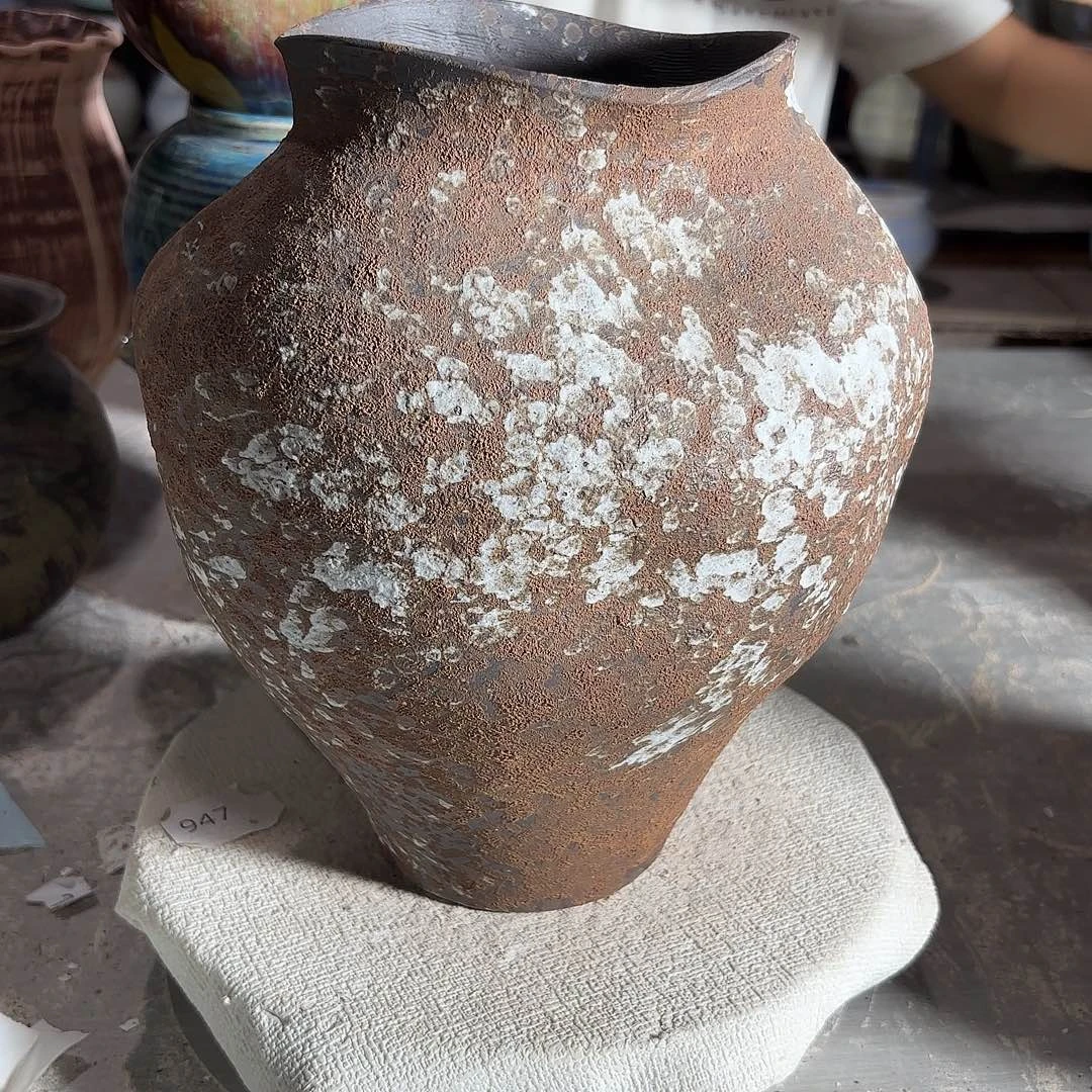 摆件606，无孔高27，口12