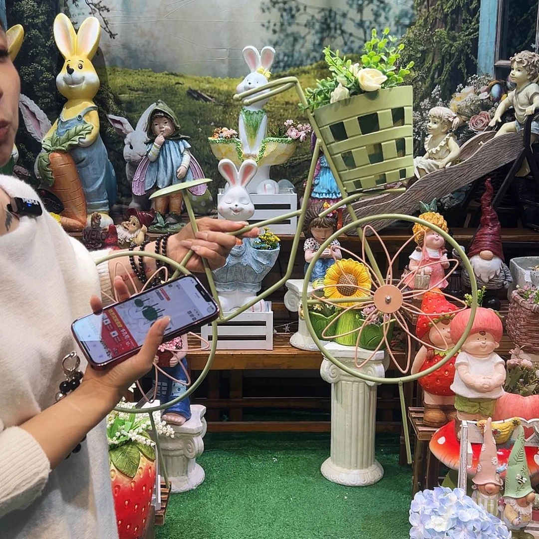 花园摆件红红火火