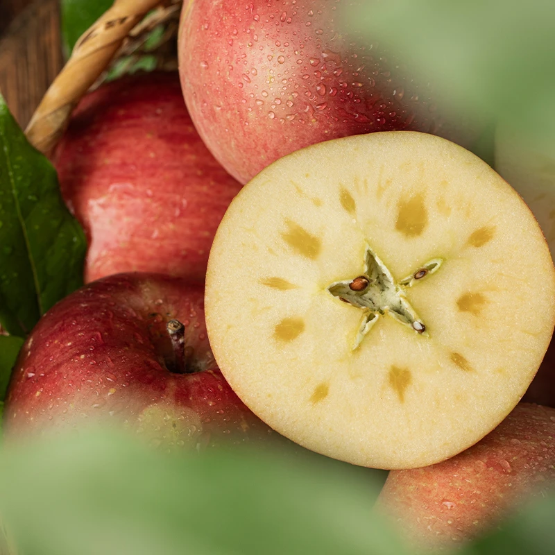 阿克苏蜜心富士(中)5斤彩箱装