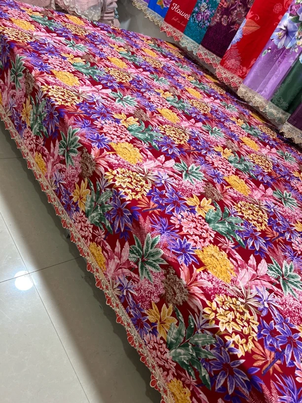 发财树床单大炕单