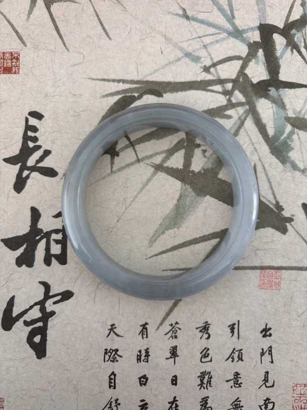 H204-五七➕缅甸翡翠手镯时尚冰透