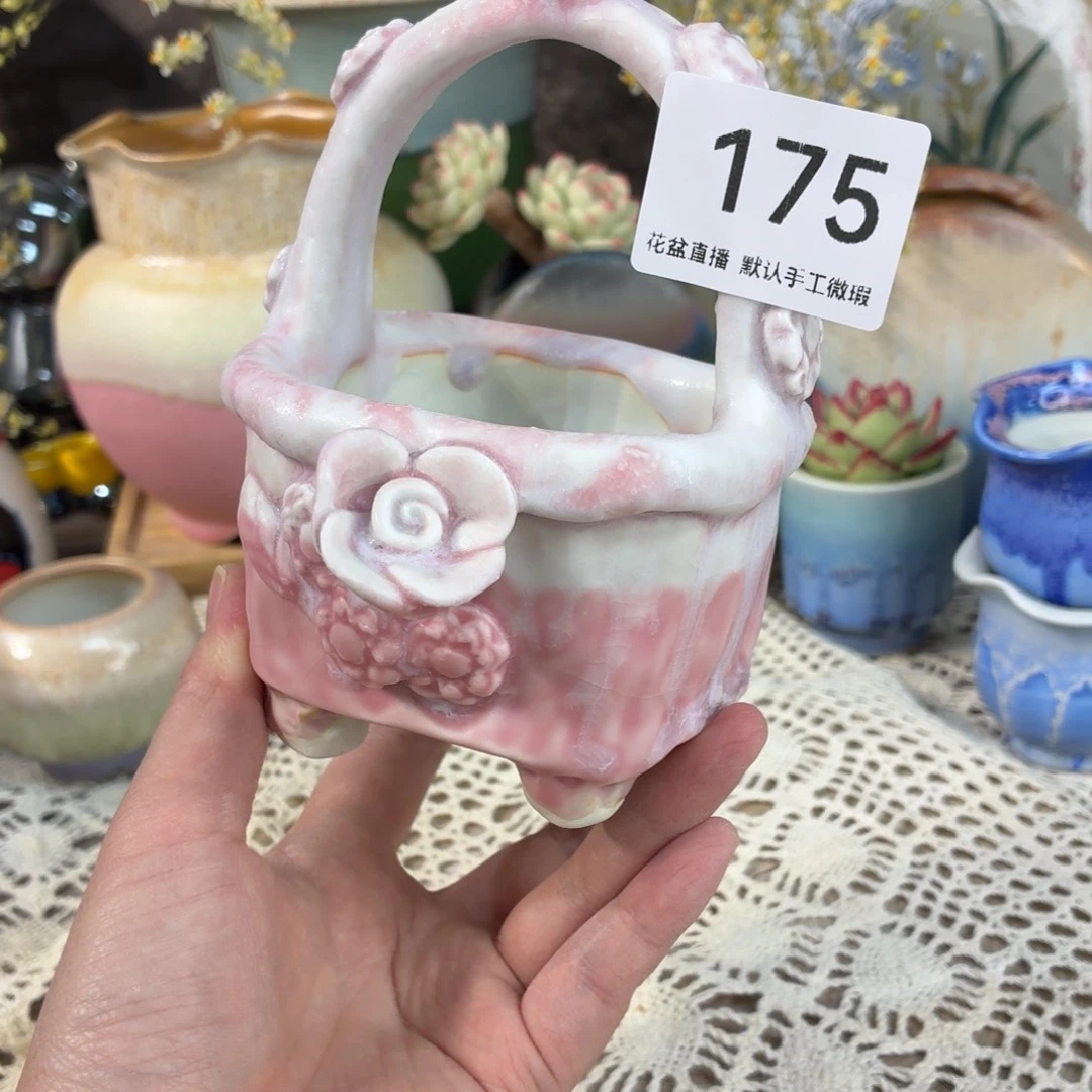 瑕疵秒景德镇陶瓷花盆艺术