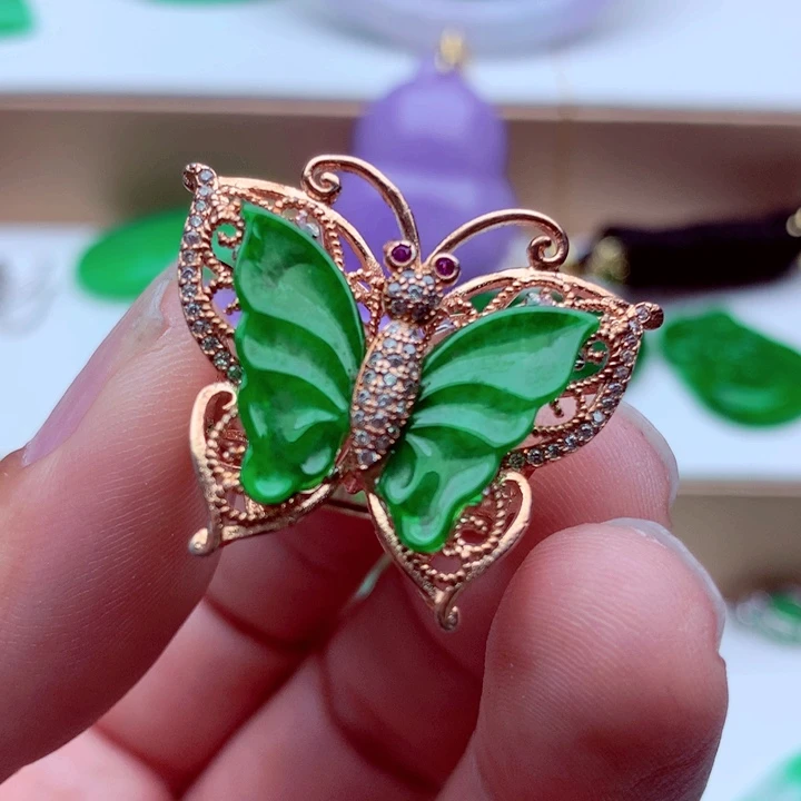 翡翠未镶嵌戒指戒指