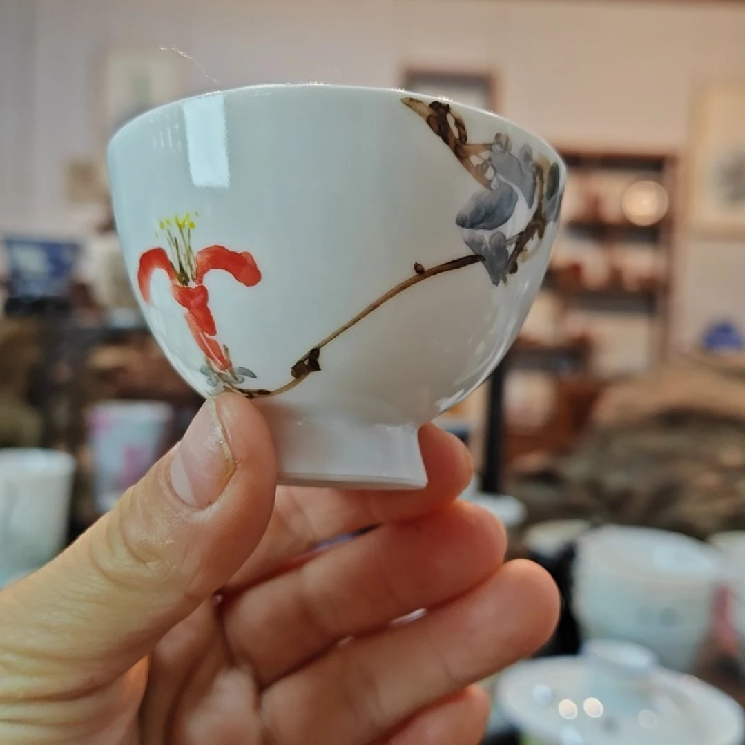 明****d景德镇手工手绘主人杯