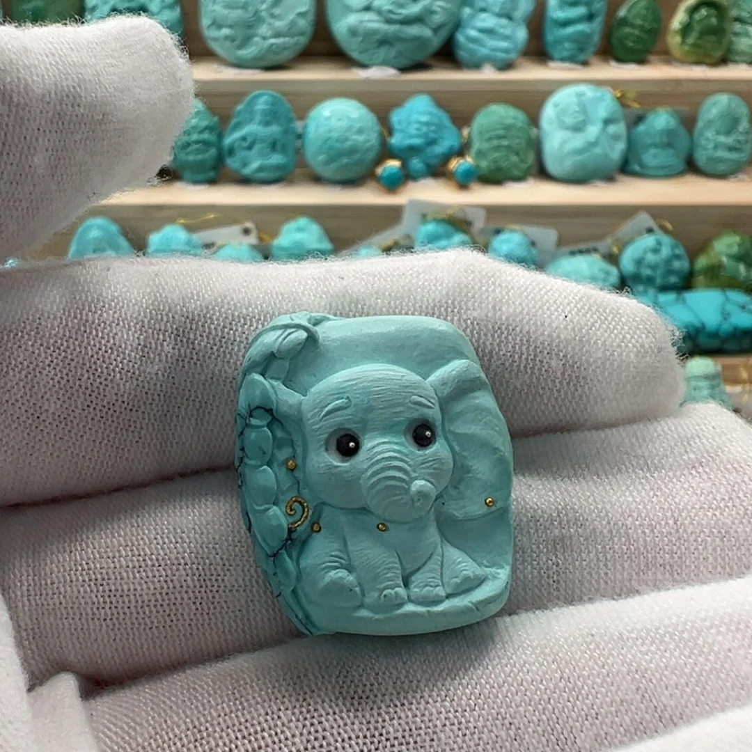 未镶嵌绿松石象公主20.4mm