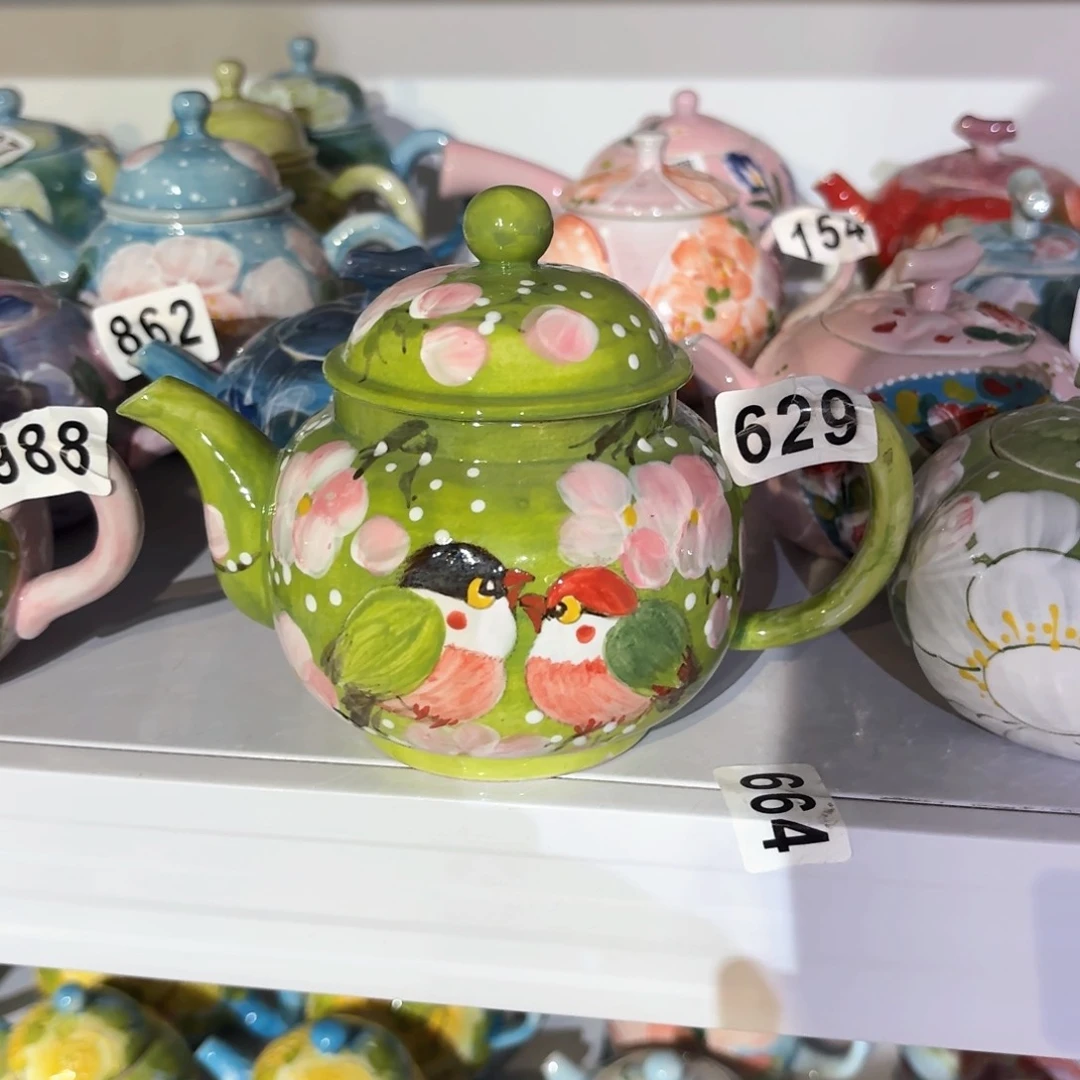 景德镇手绘高温釉下彩陶瓷茶具