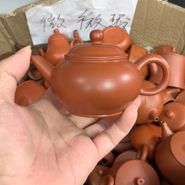 茶壶紫砂原矿朱泥茶具茶壶家用120