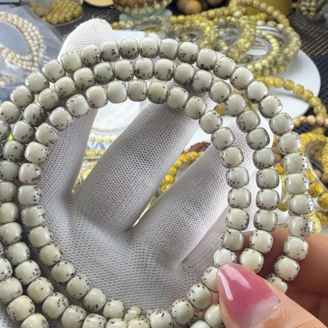 手串星月菩提海南星月菩提骨瓷白卡7️⃣半壁108