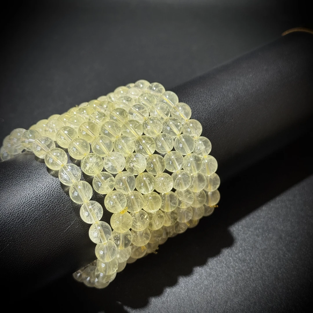 【貝勒爺】S812 甄选柠檬黄水晶手串（多样性发其一）