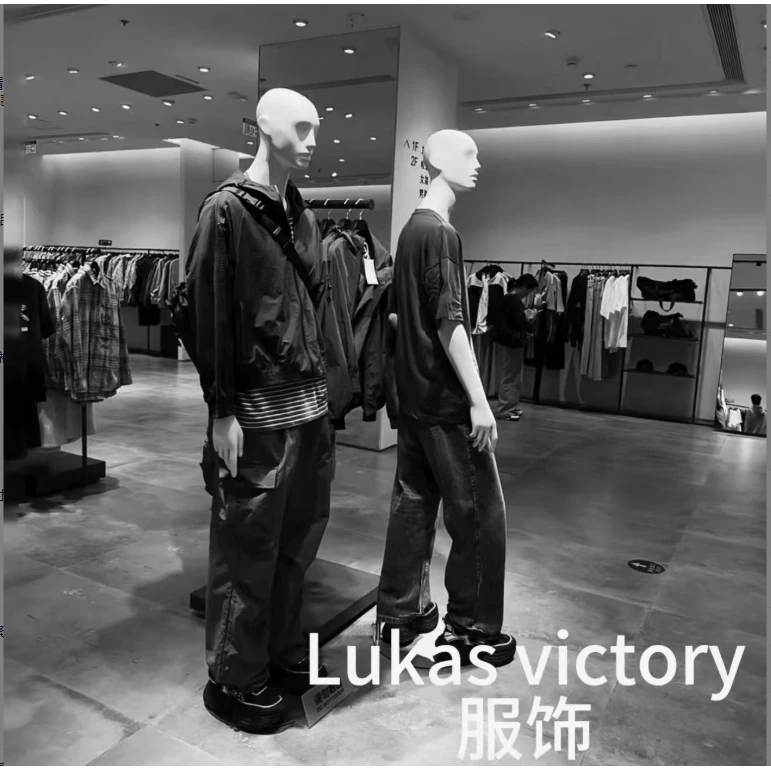HI-J91002-春秋男士立领纯色小标刺绣翻盖口袋休闲宽松行政夹克