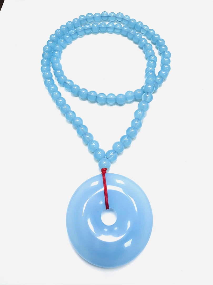 生命精灵 玉石平安扣吊坠