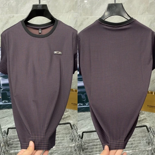 夏季新款男士轻奢时尚休闲圆领短袖T恤 8828