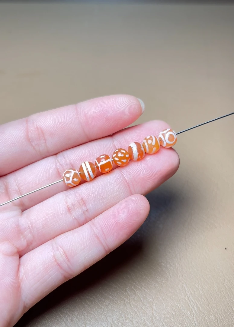 红玉髓镶蚀珠 6➕尺寸 配串精神 多样性发其一 看视频联系客服