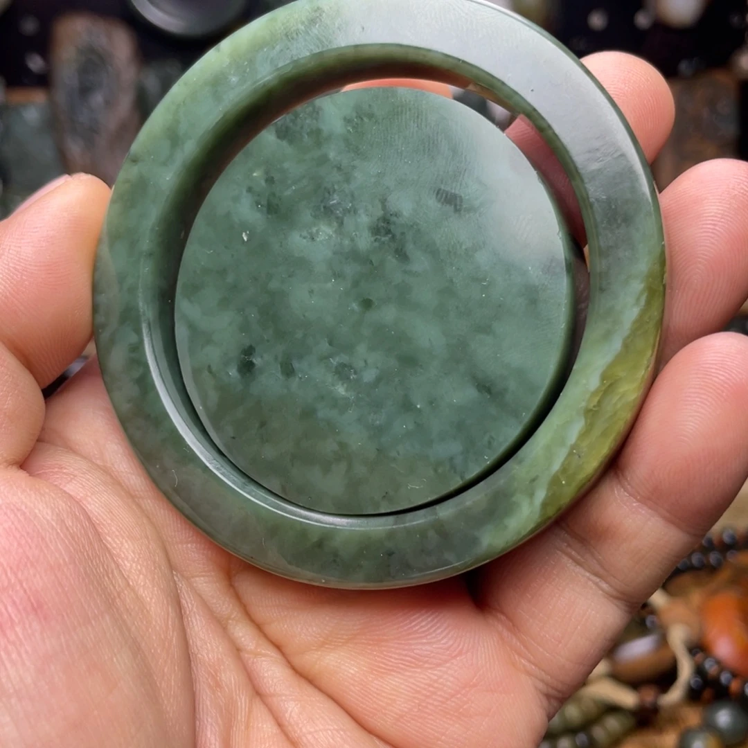 岫岩河磨玉（透闪石质玉）未镶嵌颈饰58.7