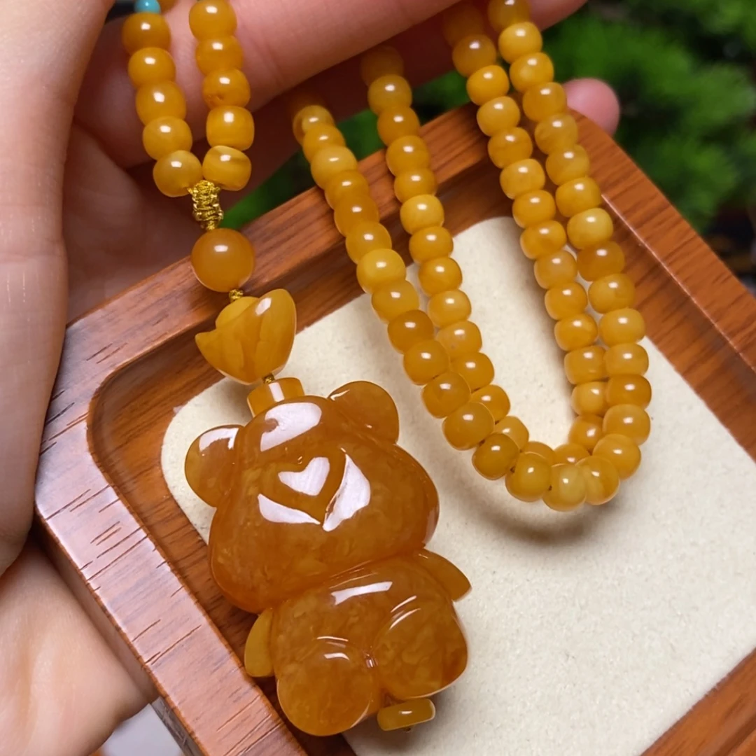 【闪购商品】蜜蜡颈饰未镶嵌项链