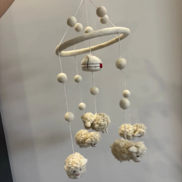 蒙古包可爱小羊挂件风铃