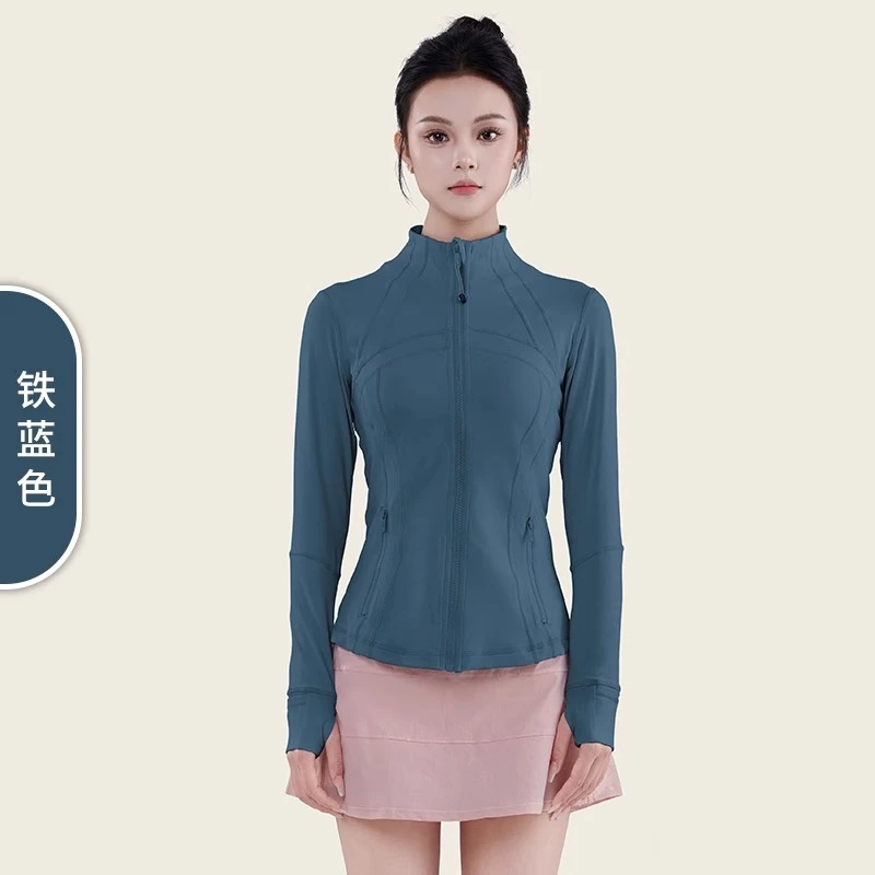 T0453 瑜伽外套女运动休闲户外修身显瘦拉链跑步速干