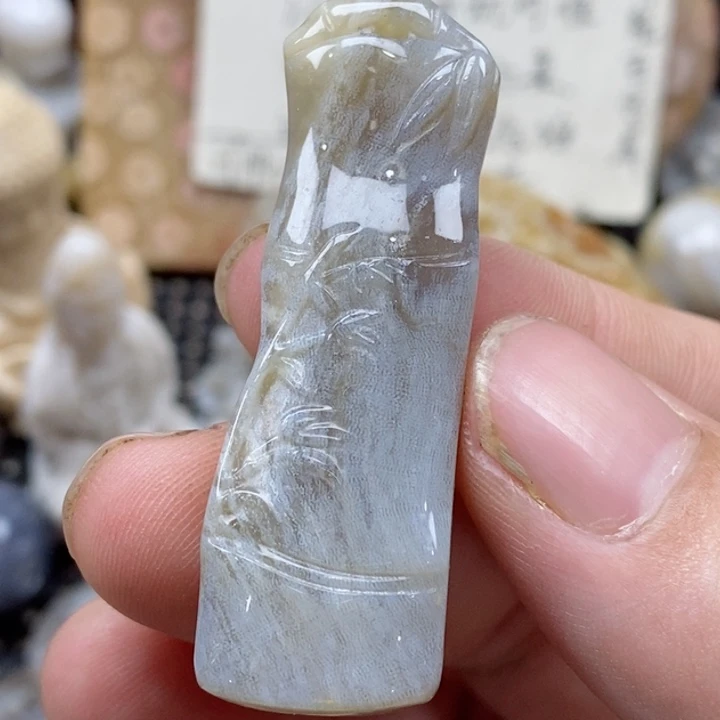 颈饰未镶嵌硅化珊瑚（珊瑚玉）