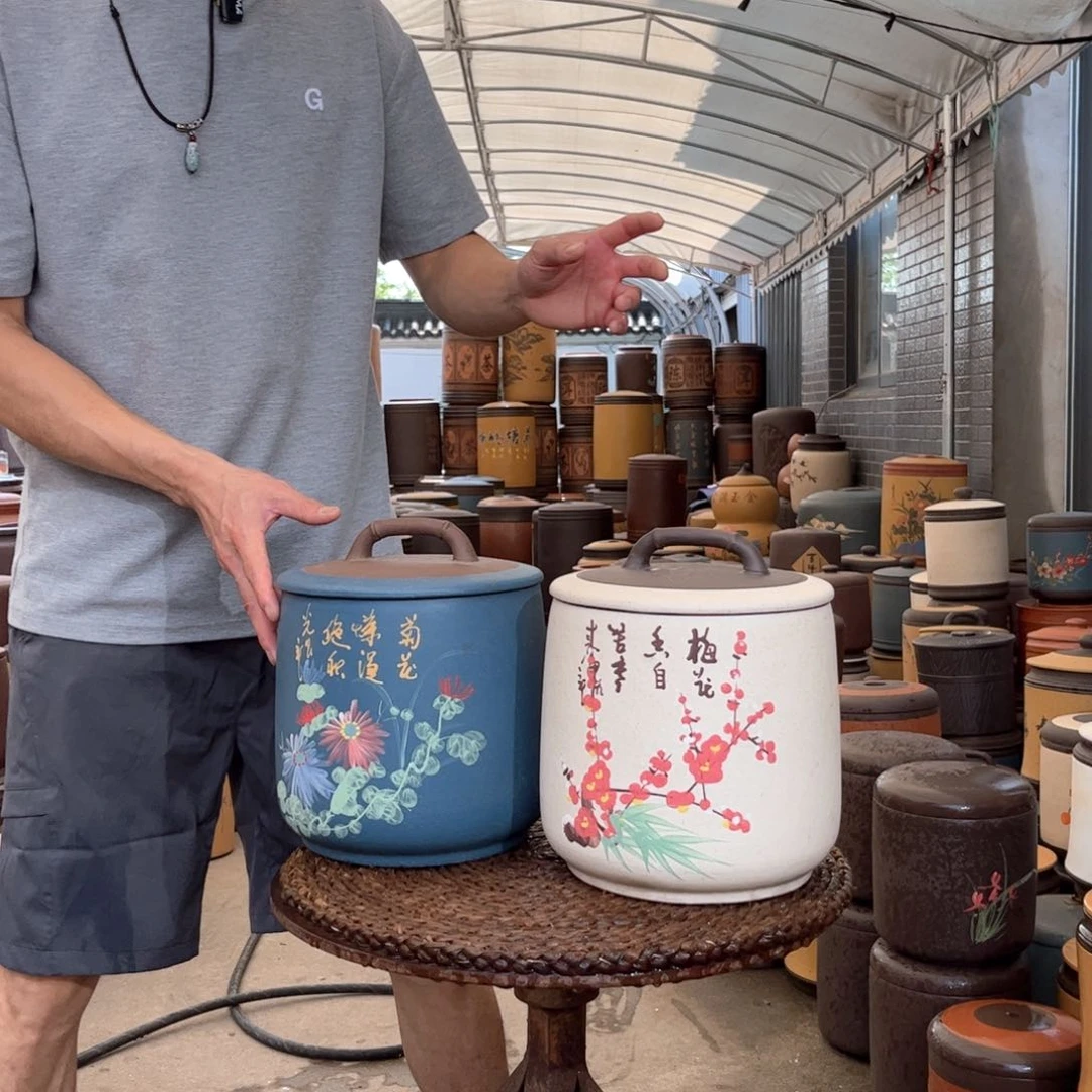 紫砂茶叶罐8 饼茶叶罐