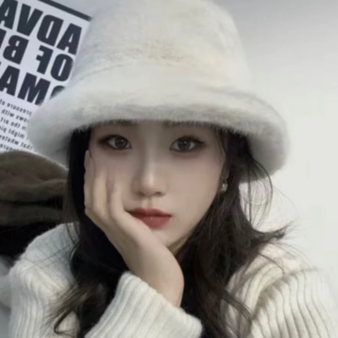 新款渔夫帽显脸小加厚春秋冬季保暖水桶帽