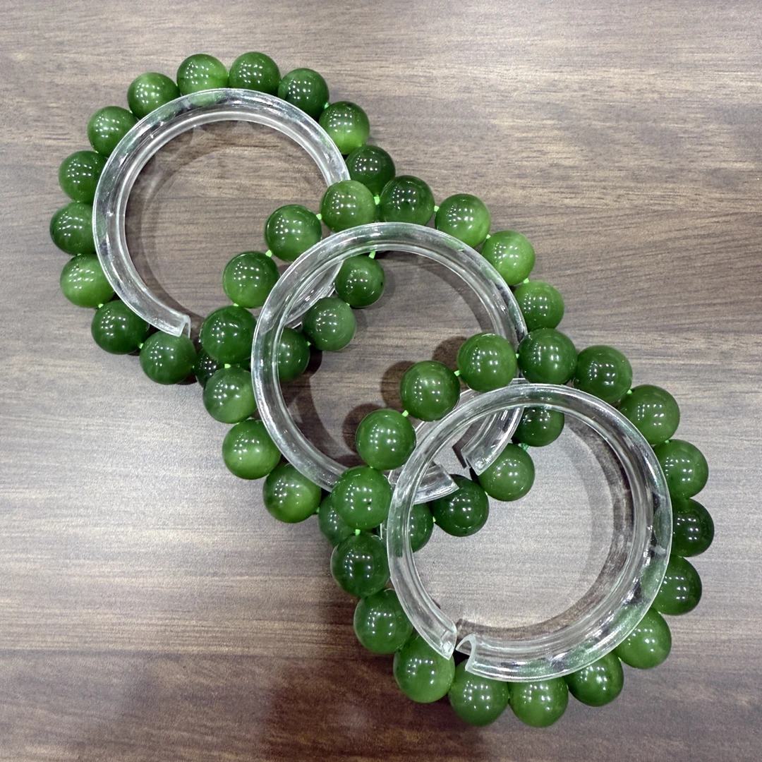 和田玉碧玉猫眼k11-12手串（颜色微区多样性发货拍一发一）