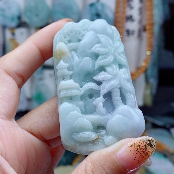 翡翠未镶嵌颈饰翡翠