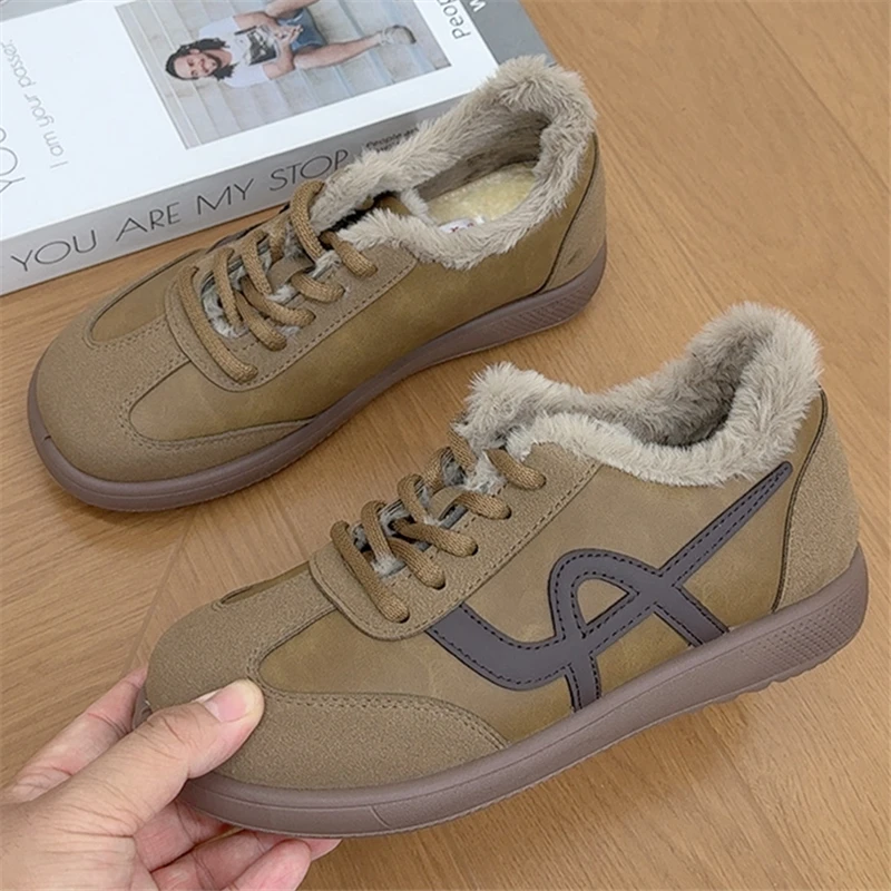 新款加绒加厚女德训棉鞋老北京布鞋女棉鞋冬季保暖厚底休闲棉鞋靴