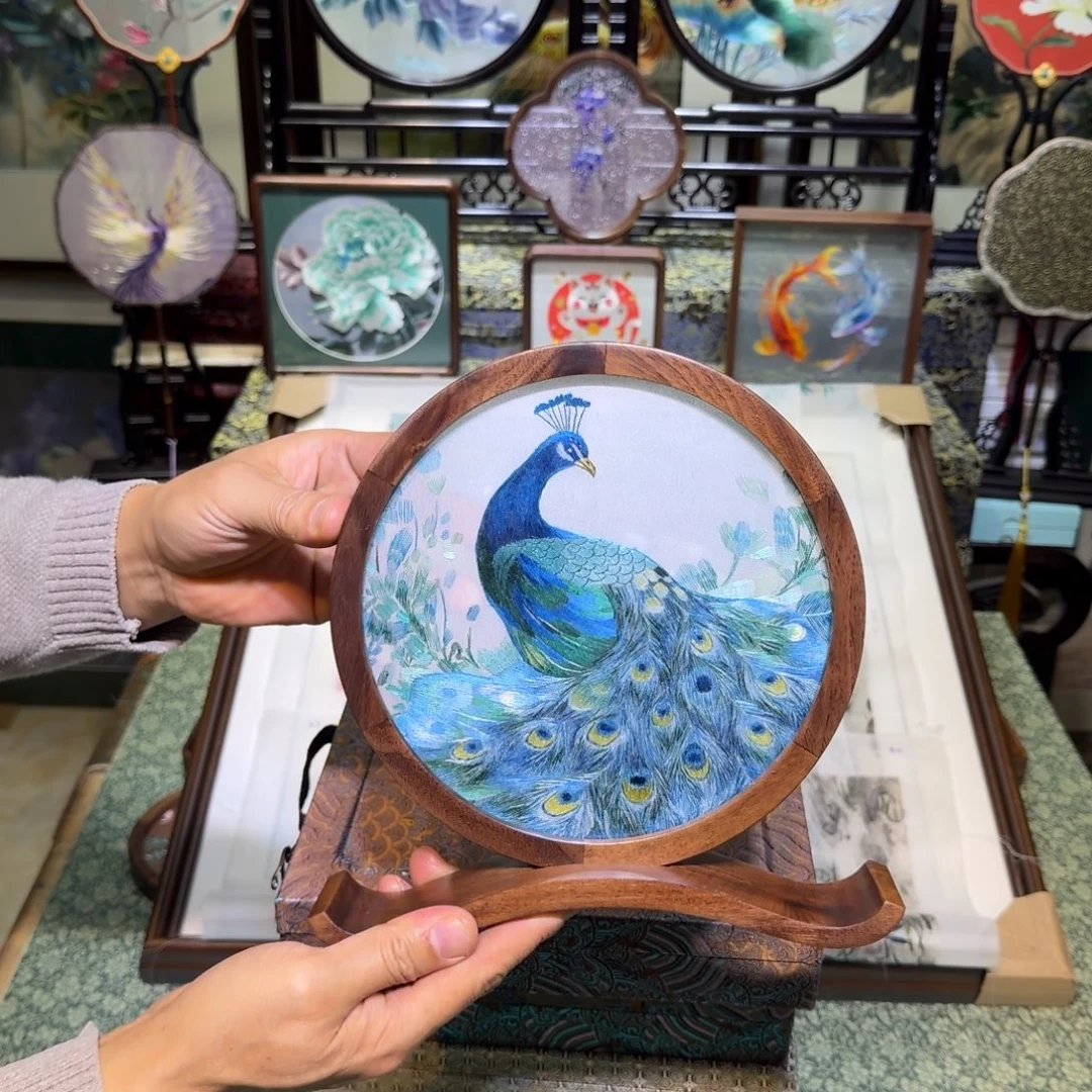 刺绣手工苏绣工艺制作技艺异色精品