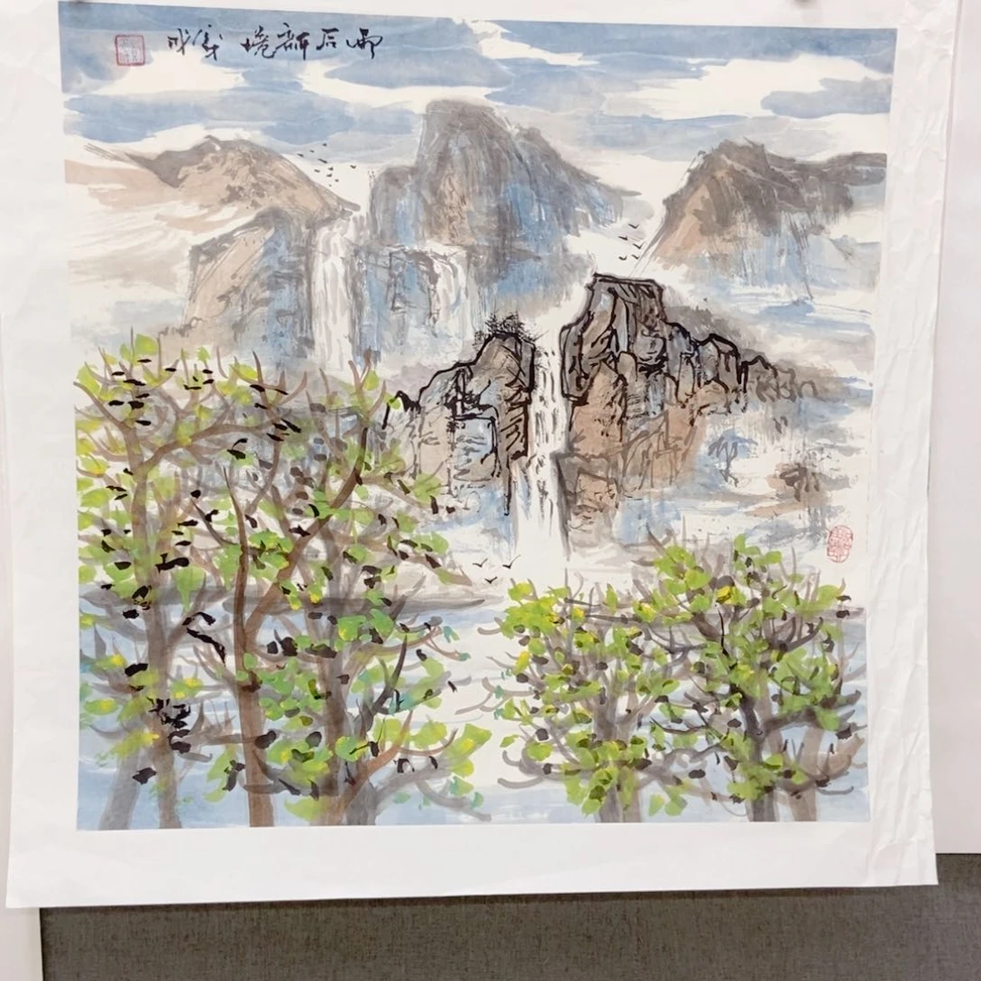 玩***心国画手写手绘国画93