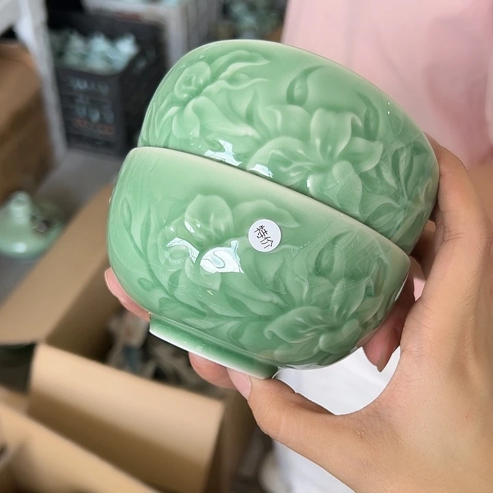 龙泉云间青瓷小米茶器