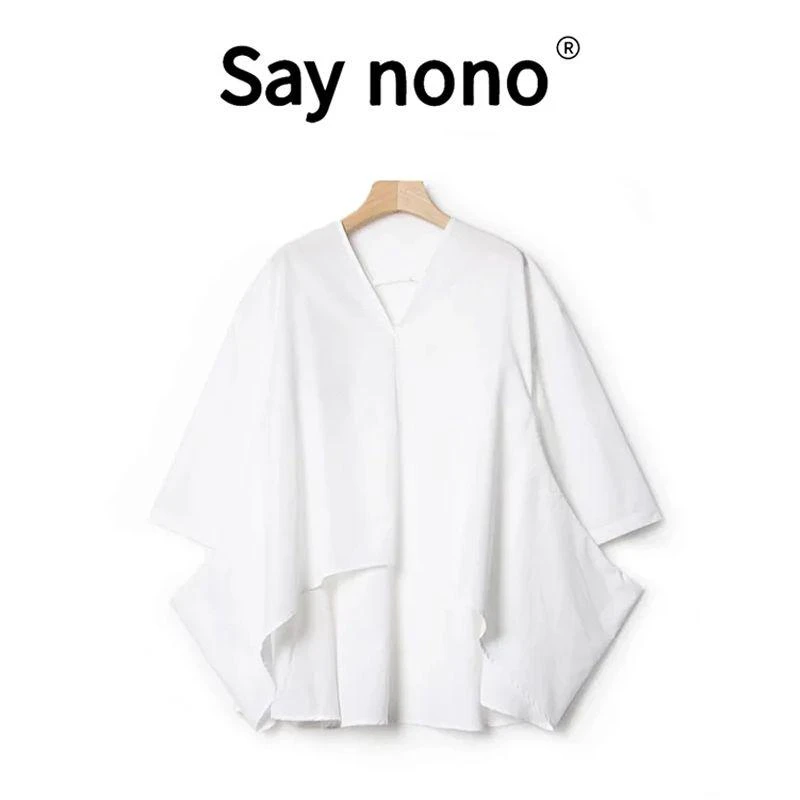 懒猫nonolSaynono  高级简约舒适时尚休闲百搭衬衫SY20516