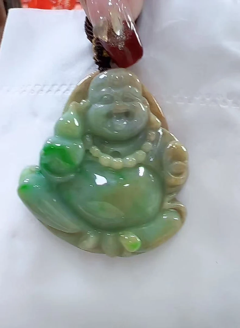 天然翡翠A货孤品吊坠123