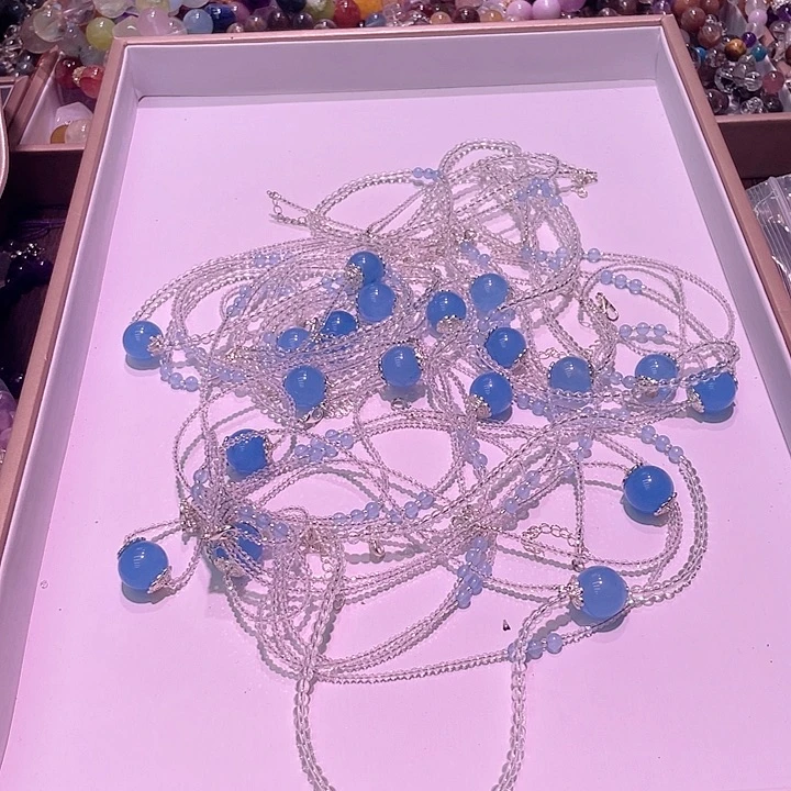 水晶手链未镶嵌海蓝宝295
