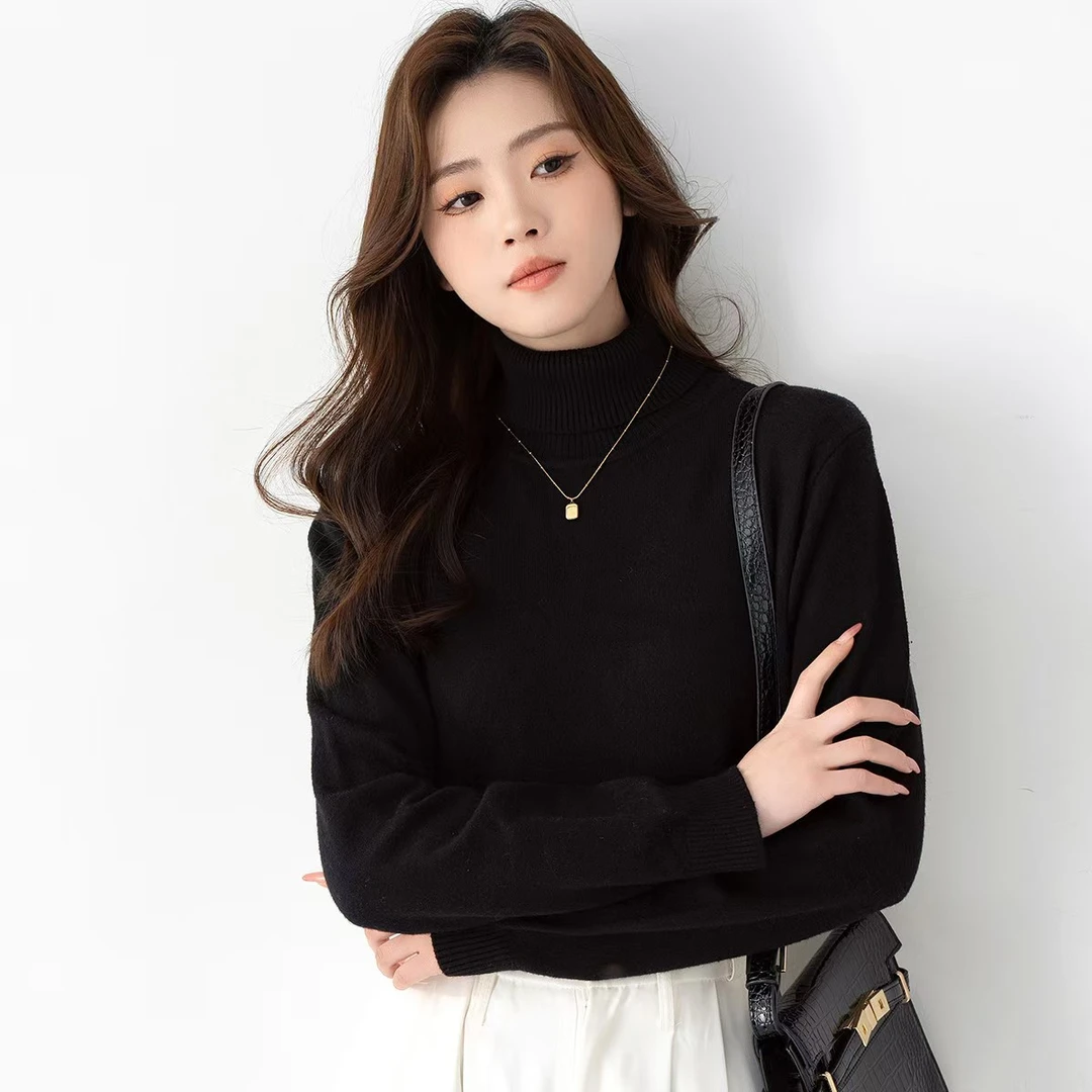 GL0001  女士时尚高领毛衣打底衫