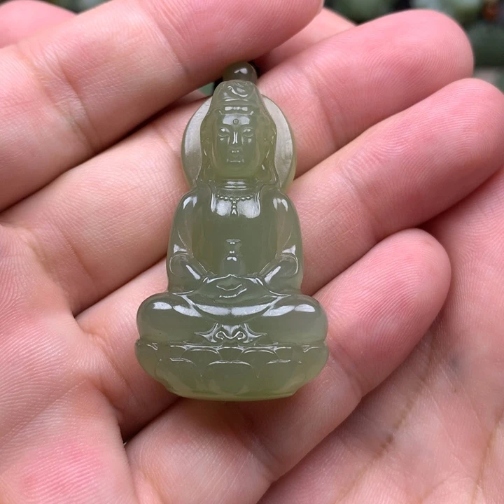 和田玉未镶嵌挂件